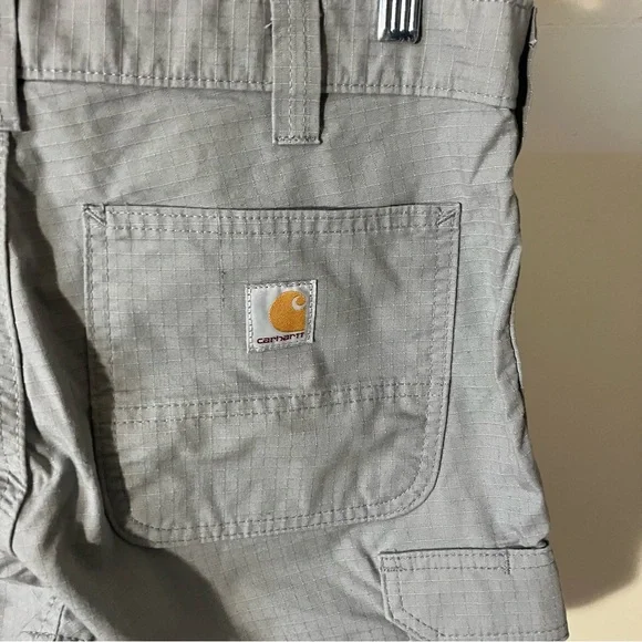 Men’s Carhartt Gray Relaxed Fit Rip Stop Force Broxton Cargo Shorts size 32 - Picture 4 of 6